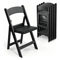 Chaises en plastique en gros pour événements, banquets, mariages, fêtes, chaises pliantes empilables, portables, durables, en résine, couleur blanche