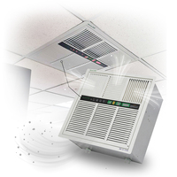 Purificateur d'air domestique électrique à filtre HEPA et plasma, installation portable au plafond pour fumée de cigarette et électrostatique métallique