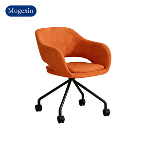 Modern Fabric Office <b>Chair</b> Ergonomic Swivel Accent <b>Chair</b> with 5-Star Base and Casters for Home Office - Product Image 6