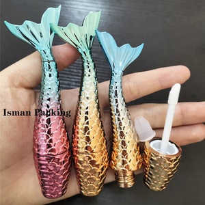 ISMAN Tubo de Brillo Labial de 3ml con Forma de Sirena Arcoíris, Botella Vacía con Degradado Colorido de Cola de Pez, Venta al por Mayor Directa de Fábrica, Lo Mejor para Profesionales - Product Image 2