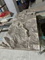 Modèle moderne de conception 3D extérieur extérieur décoratif PU Faux Rock panneau de pierre en polyuréthane panneau mural léger en pierre PU 3D