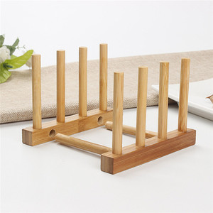 Égouttoir en bois bambou créatif écologique, vaisselle, séchage, organisateur pour bol de <span class=keywords><strong>cuisine</strong></span>, étagère en bois, 1 pièce - Product Image 5