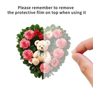 Nuevo Diseño de Regalo para el Día de San Valentín, Colgante de Oso con Rosa, Decoración para Coche, Colgante Creativo de Oso del Amor, Llavero Acrílico, Colgante de Rosa Roja - Product Image 6