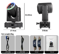 AOPU Nouvelle Conception Projecteur de Scène LED Mobile Connectable Étanche 120W avec Anneau LED