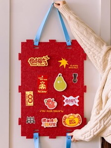Calendrier de l'Avent de Noël mural à suspendre, sacs numérotés à remplir soi-même, cadeau créatif <span class=keywords><strong>pour</strong></span> enfants, décoration de fêtes - Product Image 1