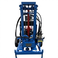 Foreuse hydraulique rotative Liyo pour puits d'eau, moteur diesel compact, portable pour usage agricole, profondeur max. 200 m, pompe à engrenages facile à utiliser