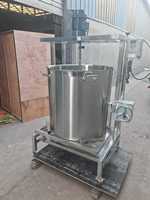 Bouilloire chemisée chauffage au gaz électrique marmite mélangeur de cuisson industriel