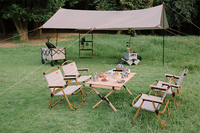 Ensemble de chaises de salle à manger pliantes bar extérieur 180cm rouleau d'oeufs chaise et table de meubles de jardin en aluminium et métal avec sac de rangement