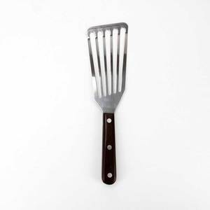 Solid Wood Handle Slotted Turner Stainless Steel <strong>Fish</strong> <strong>Spatula</strong> - Product Image 5