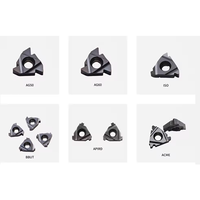 Carbide Threading Inserts Titanium Carbide Coated 62-68 HRC Hardness CNC Lathe Thread Turning Tool