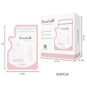 Sac de conservation du lait maternel de grande capacité de 250 ml, pratique pour l'alimentation, peut être utilisé à <span class=keywords><strong>la</strong></span> fois de jour et de <span class=keywords><strong>nuit</strong></span> - Product Image 1