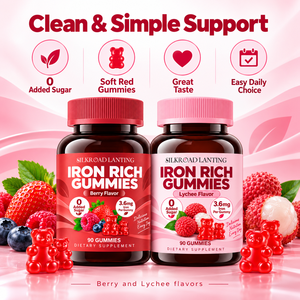 Gomitas con Hierro de Fórmula Personalizada con Sabores Naturales de Frutas, Fórmula Sin Azúcar para el Bienestar y la Vitalidad Diarios, Marca Privada - Product Image 2