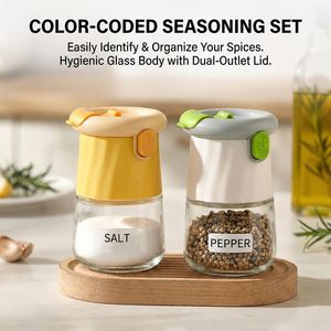Kitchen Measuring Spice <b>Jars</b> Home Use Salt Containers Control & Portioning Multi-Function Seasoning Bottles & <b>Jars</b> - Product Image 3
