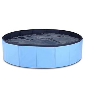 Logotipo personalizado portátil de PVC de plástico duro de verano al aire libre bañera de lujo respetuoso del medio ambiente plegable perro mascota piscina <span class=keywords><strong>a</strong></span> bajo precio - Product Image 1