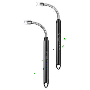 Quick & Easy 360 °   Briquet plasma à col flexible, coupe-vent et sans flamme, avec affichage LED, pour bougies, barbecue, grillades, camping, cuisinière et cheminée - Product Image 1