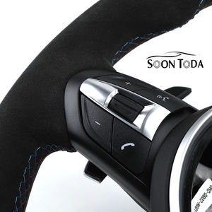 Volant en Alcantara complet pour BMW F10 F20 M1 F21 M3 F30 M2 F35 F25 F87 M4 F80 F36 E70 E71 <span class=keywords><strong>M5</strong></span> E90 E91 X1 X3 X5 Classic Suede - Product Image 4