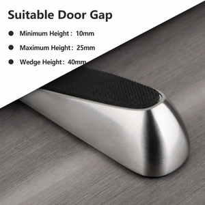 Heavy Duty Zinc Alloy <b>Door</b> <b>Wedge</b> Non Slip Rubber <b>Door</b> <b>Stopper</b> for Hotel Office Home Commercial <b>Doors</b> - Product Image 3