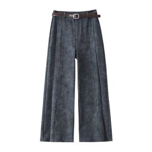 <span class=keywords><strong>Pantaloni</strong></span> da Donna a Vita Alta in Poliestere Tie-Dye, Versione Stretta, Casual, a Gamba Larga, Lunghezza al Pavimento, Collezione Primavera Estate 2026 - Nuovi Arrivi - Product Image 5