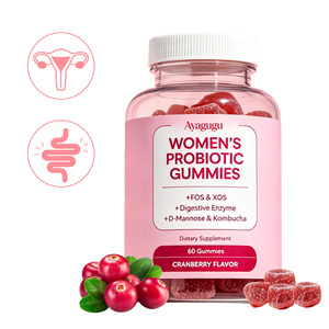 OEM Private Label Probiotic <b>Gummies</b> Immune Support Vitamin C Cranberry Flavor 60 Count Women GMP Certified Factory Wholesale - Product Image 1