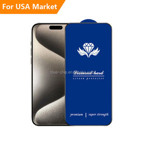 Protector de pantalla de vidrio templado para teléfono móvil resistente al agua HD de 0,4mm para Samsung Galaxy A15 A54 A04S para Iphone 15 16 Pro Max - Product Image 1