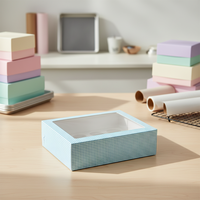 Boîte à cupcakes et muffins en carton blanc avec fenêtre transparente, 12 compartiments, pliable, finition brillante, pour le stockage alimentaire