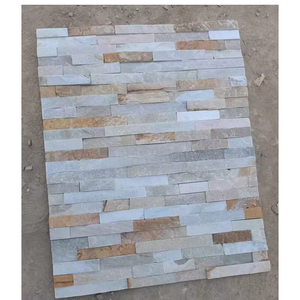 Panneau de pierre culturelle empilée à surface fendue de qualité supérieure, carrelage en pierre naturelle, <span class=keywords><strong>ardoise</strong></span> de <span class=keywords><strong>toiture</strong></span>, décoration murale extérieure - Product Image 1
