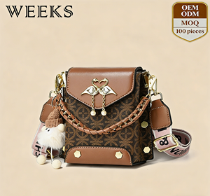 Sac à bandoulière carré mini exquis ZP8182, sac à main vintage mignon avec ruban, sac à bandoulière imperméable en PU pour femme, idéal pour l'été - Product Image 1