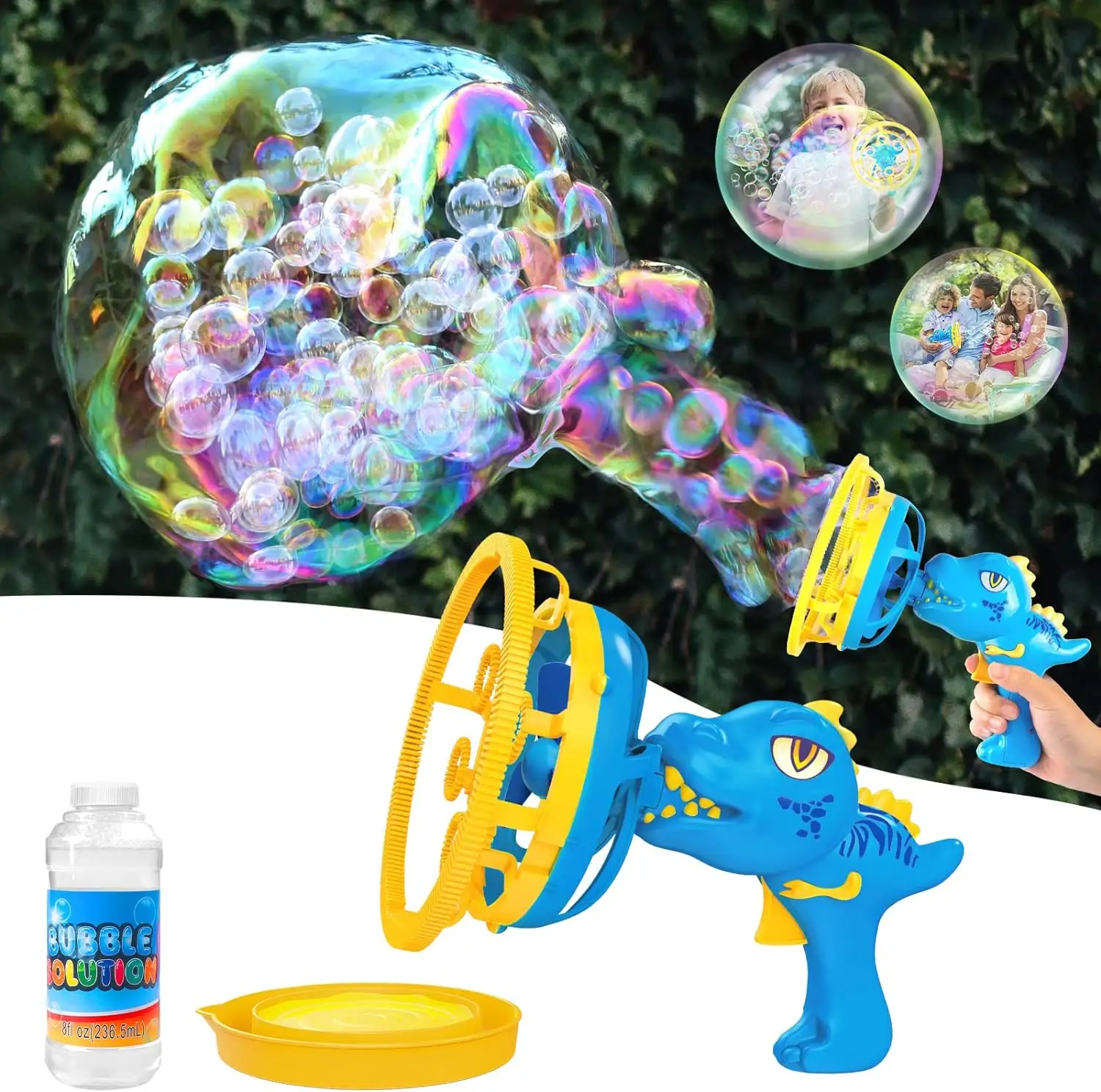 2024 Sommer-Spitzenverkauf Dinosaurier-Blasenblasenspielzeug für Kinder und Kleinkinder Blase in Blase-Pistole Party-Favoriten Geburtstag
