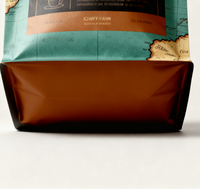 Sachets Doypack Personnalisés Imprimés 125g, 250g, 500g, 1kg avec Feuille d'Aluminium Stratifiée et Matériaux Recyclés pour l'Emballage du Café