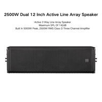HDL50-A 4K 2500W Double Haut-Parleur Line Array Actif 3 Voies de 12 Pouces pour Tournées, Salles de Concert, Théâtres, Clubs et Bars
