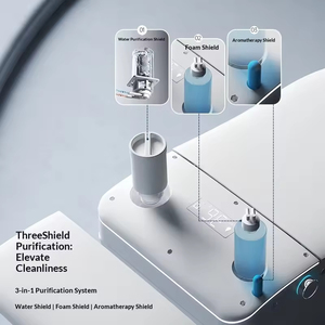 สุขภัณฑ์อัจฉริยะเซรามิกตามหลักสรีรศาสตร์ โถสุขภัณฑ์อัจฉริยะแบบตั้งพื้น โถสุขภัณฑ์อัตโนมัติอัจฉริยะ - Product Image 3