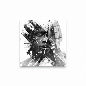 Custom Printed African Portrait Art Deco Panel Canvas <b>Hanging</b> <b>Wall</b> <b>Decor</b> Gift - Product Image 2