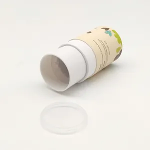 Benutzer definierte Pappe Polypropylen Deodorant Stick Container Umwelt freundliche nachfüllbare Deodorant Container Stick Twist Up Papier röhre