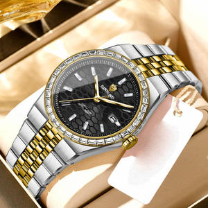 Reloj de Hombre B7272, el Más Vendido, de Ocio, con Correa de Acero Inoxidable y Aleación, Diamantes Luminosos, Resistente al Agua 3 Bar, Movimiento de Cuarzo - Product Image 5