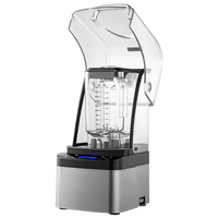 Mélangeur de nourriture multifonctionnel professionnel puissant de 2200W 2L Machine de mélangeur silencieuse commerciale robuste avec couvercle