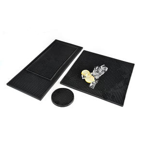 Custom Printed Silicone PVC Bar Runner Rubber <b>Pub</b> Mat Beer Spill Pad Rail Mat Drip Tray Non Slip Service Mat <b>Table</b> Coaster - Product Image 6
