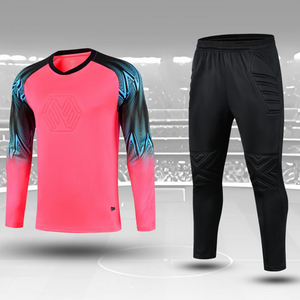 Di alta qualità in bianco abbigliamento da calcio da uomo maglia da calcio Logo di personalizzazione manica lunga verde calcio portiere maglie da allenamento - Product Image 3