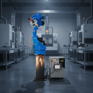 Robot de soudage industriel intelligent sur rail, avec boîte de vitesses PLC, pour structure en acier, modèle Rayman - Product Image 1