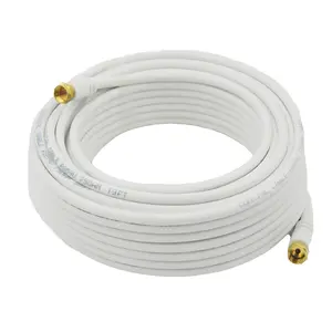 Lintratek 1/5/10/15/20/30/50 m high quality RG6 coaxial cable N type male connectors 5D wire Jumper communication cable