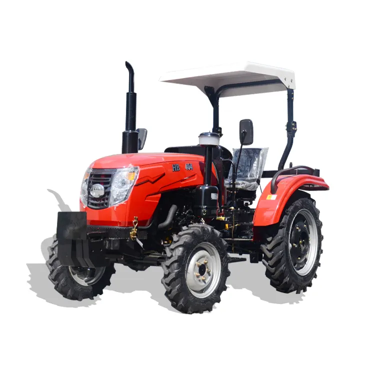 HX Huaxia 24hp - 35hp 40hp 4X4 mini farm traktor tractors 354 404 with plow disc harrow other machine for sale