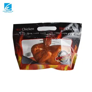 Laminated Plastic Smoked Chicken Packaging Bag Supermarket Promotion Package Roasted Seafood Chicken Fries Package