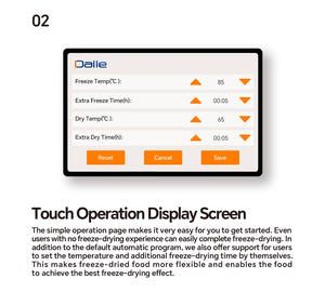 10kg gıda vakum donmalı kurutucu kurutulmuş meyve dondurma kuru ekipman ev donmalı kurutucu satılık - Product Image 2