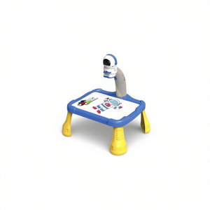 Projection Table For Kids With Astronaut Design Plastic Rectangular Modern Style - Product Image 1