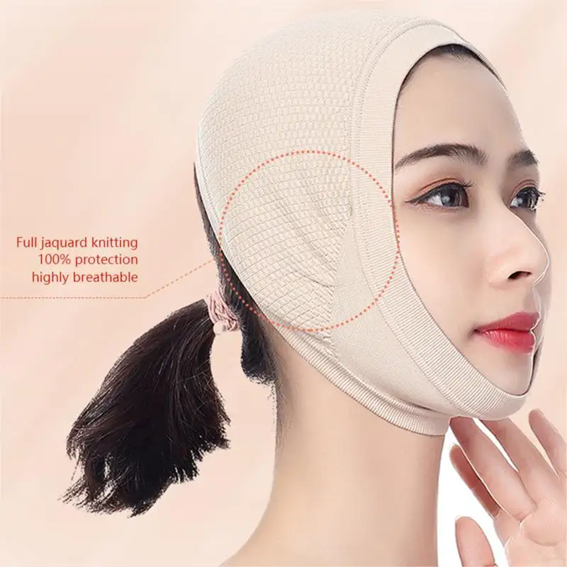 Elastic Chinups Face Bandage Cheek Lift Up Anti Wrinkle Mask Strap Band V Face Line Belt Use after liposculpture