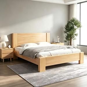 Modern Soft <b>Size</b> Solid Wood Platform <b>Bed</b> Frame with Headboard and & Eco-Friendly - Product Image 4