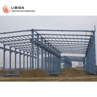 Edificio Industrial Prefabricado de Acero de Bajo Costo y Construcción Rápida, Tipo Taller o Almacén