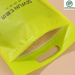 ถุงใส่เสื้อผ้าแบบพิมพ์ลายเอง เคลือบด้าน CPE โปร่งแสง ถุงซิปใส่เสื้อผ้า รีไซเคิลได้ ผลิตจากพลาสติก PET/BOPA/CPP สำหรับการค้าระหว่างประเทศ - Product Image 6