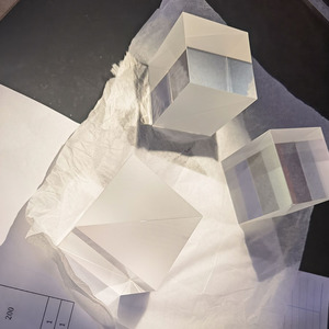 광학 K9 유리 표준 빔 스플리터 큐브 프리즘 50:50 비율 큐브 AR 코팅 빔 스플리터 큐브 프리즘 - Product Image 6