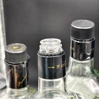 Bouchons à languette en plastique imprimés par rouleau les plus populaires pour bouteilles de spiritueux, vodka, gin, whisky – Couvercles antivol pour bouteilles