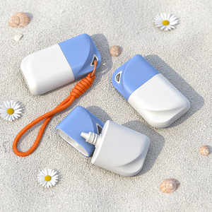 Nuova Bottiglia Cosmetica Essenziale Estiva 30ml 50ml, Flacone in Plastica per Crema Solare con Gancio - Product Image 2